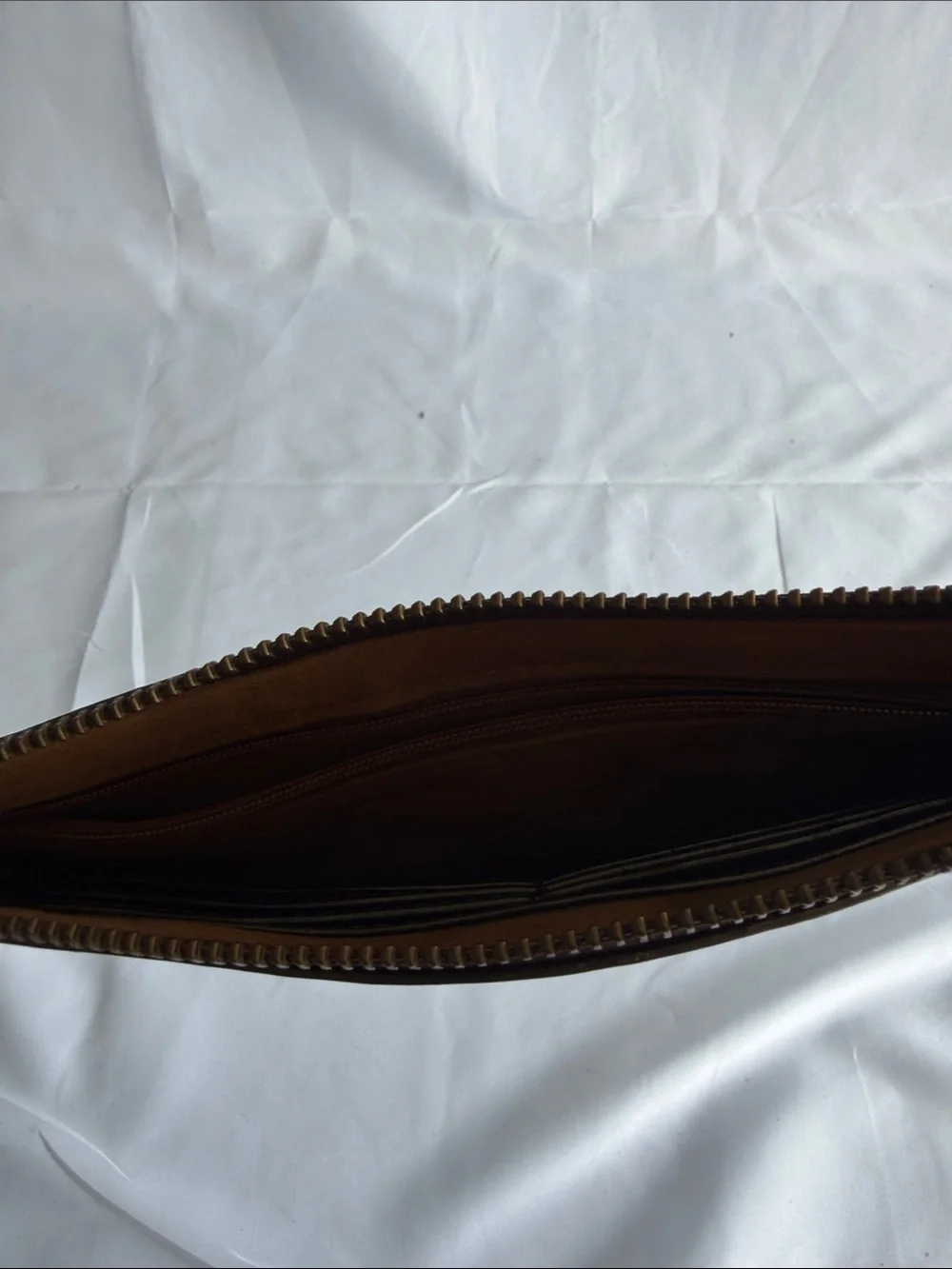 Patricia Nash Black with Distressed Gold Leather Wristlet
